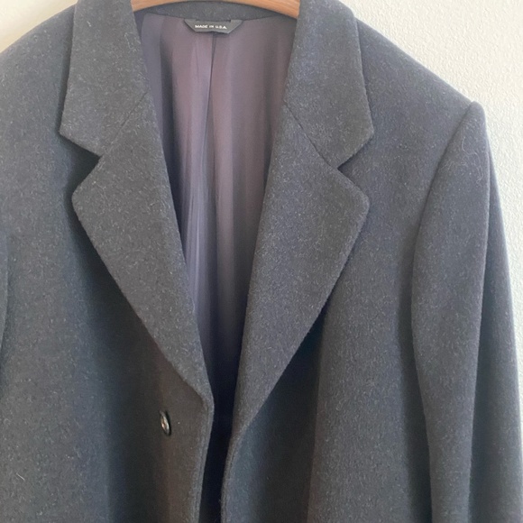 Stafford Men's Wool Long Overcoat - 44R - Picture 3 of 8